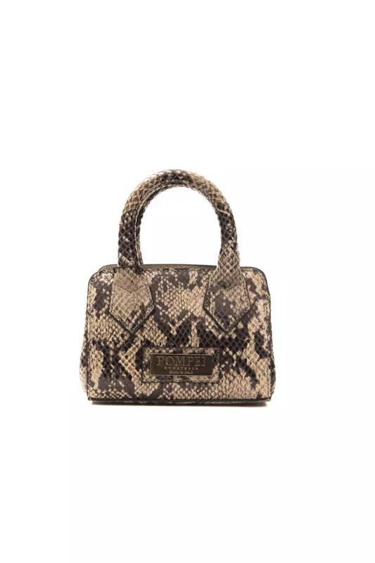 Pompei Donatella Brown Leather Women Mini Tote